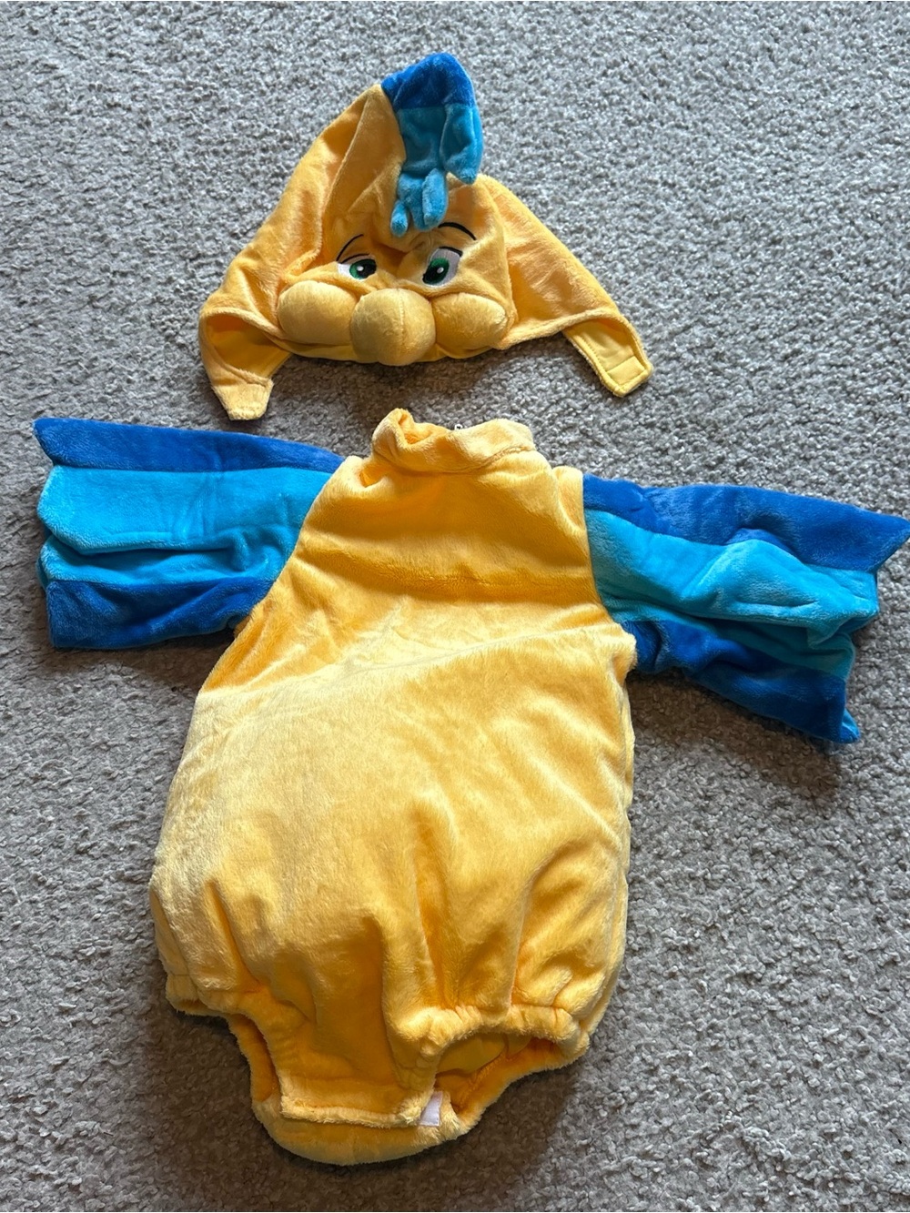 Disney Flounder Costume 6-9 Months Baby Fish Little Mermaid Halloween World